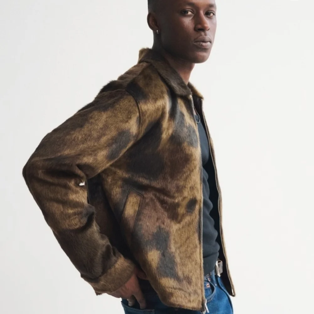 Abercrombie & Fitch Brown Faux Fur Bomber Jacket - Picture 2 of 8